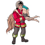 Firefighter WhatsApp Sticker #9