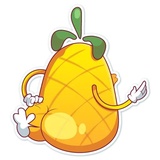 Mr. Pineapple WhatsApp Sticker #10