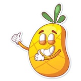 Mr. Pineapple WhatsApp Sticker #14