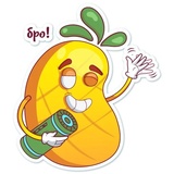 Mr. Pineapple WhatsApp Sticker #2