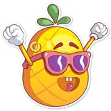 Mr. Pineapple WhatsApp Sticker #4