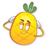 Mr. Pineapple WhatsApp Sticker #5