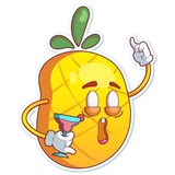 Mr. Pineapple WhatsApp Sticker #6