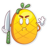 Mr. Pineapple WhatsApp Sticker #7