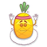 Mr. Pineapple WhatsApp Sticker #9