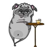 Pug Life Pack WhatsApp Sticker #12
