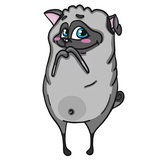 Pug Life Pack WhatsApp Sticker #13