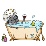 Pug Life Pack WhatsApp Sticker #19