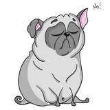 Pug Life Pack WhatsApp Sticker #5