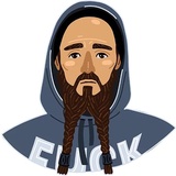 Bearded Pirate WhatsApp Sticker #13