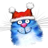 Rinas Blue Cats WhatsApp Sticker #10