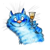 Rinas Blue Cats WhatsApp Sticker #13