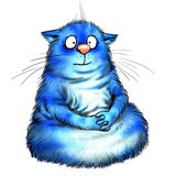 Rinas Blue Cats WhatsApp Sticker #14