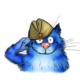 Rinas Blue Cats WhatsApp Sticker #16
