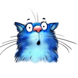 Rinas Blue Cats WhatsApp Sticker #17