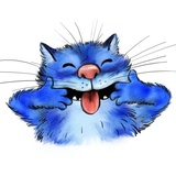 Rinas Blue Cats WhatsApp Sticker #19