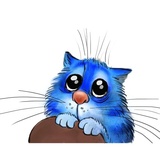 Rinas Blue Cats WhatsApp Sticker #20
