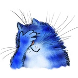 Rinas Blue Cats WhatsApp Sticker #21