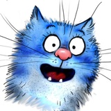 Rinas Blue Cats WhatsApp Sticker #24