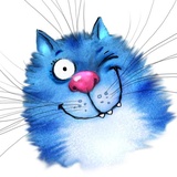 Rinas Blue Cats WhatsApp Sticker #25