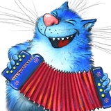 Rinas Blue Cats WhatsApp Sticker #28