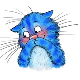 Rinas Blue Cats WhatsApp Sticker #5