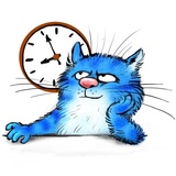Rinas Blue Cats WhatsApp Sticker #6
