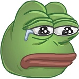 Sad Pepe WhatsApp Sticker #19