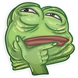 Sad Pepe WhatsApp Sticker #21