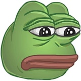 Sad Pepe WhatsApp Sticker #4