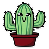 Cactus WhatsApp Sticker #11