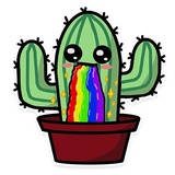 Cactus WhatsApp Sticker #3