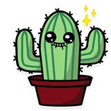 Cactus WhatsApp Sticker #4