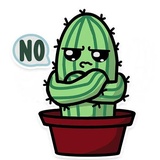Cactus WhatsApp Sticker #6