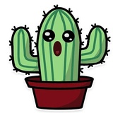 Cactus WhatsApp Sticker #7