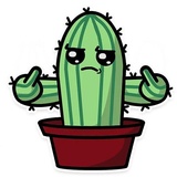 Cactus WhatsApp Sticker #8