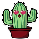 Cactus WhatsApp Sticker #9