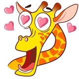 Giraffe Shrogren WhatsApp Sticker #17