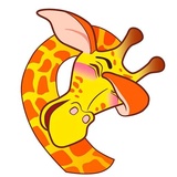 Giraffe Shrogren WhatsApp Sticker #2