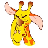 Giraffe Shrogren WhatsApp Sticker #21