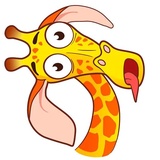 Giraffe Shrogren WhatsApp Sticker #7