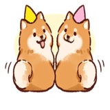 Soft and cute dog Shiba Inu WhatsApp Sticker #12