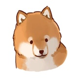 Soft and cute dog Shiba Inu WhatsApp Sticker #24