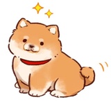 Soft and cute dog Shiba Inu WhatsApp Sticker #3