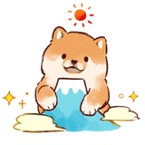 Soft and cute dog Shiba Inu WhatsApp Sticker #4