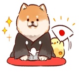Soft and cute dog Shiba Inu WhatsApp Sticker #6