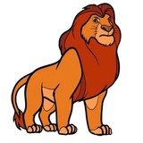 Lion King Cartoon WhatsApp Sticker #2