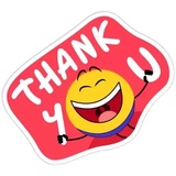 Thanks Emojis WhatsApp Sticker #9
