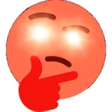 Thinking WhatsApp Sticker #14