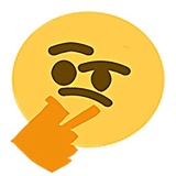 Thinking WhatsApp Sticker #2